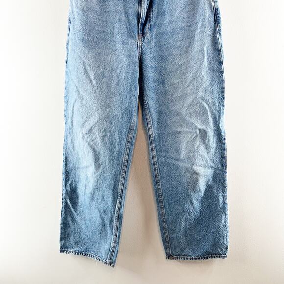 Abercrombie & Fitch High Waisted Denim Loose Jeans Blue 28 / 6 Petite - Picture 9 of 9
